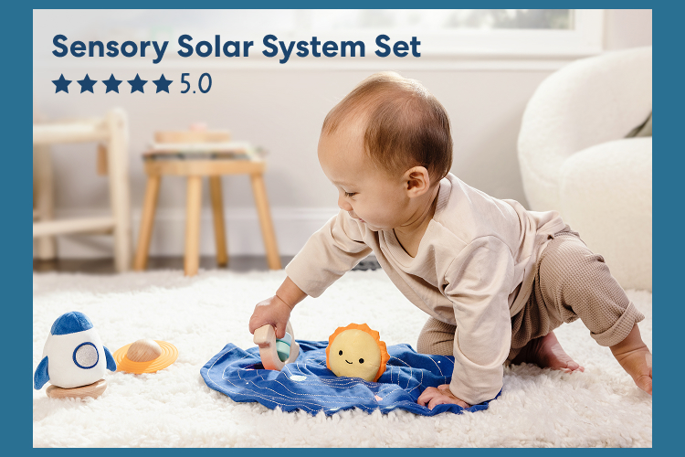Sensory Solar System Set: Develop stellar sensory awareness and learn about stars with this book and crate bundle! 