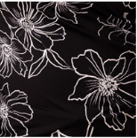 Femme Fatale Faux Wrap Top - Black Florals