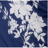 Femme Fatale Faux Wrap Top - Navy Floral Print