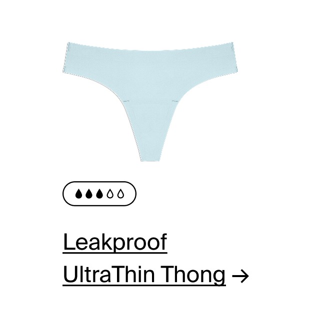 Light Leakproof UltraThin No-Show Thong. Shop Now