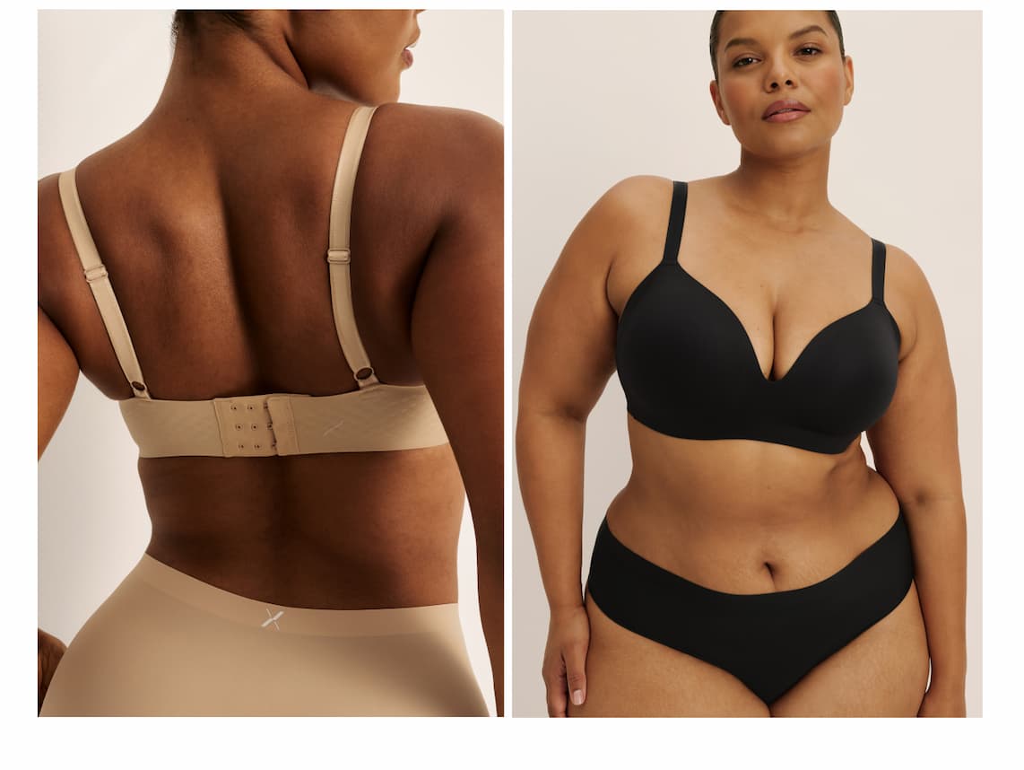 Image: Front and back of wingwoman bra