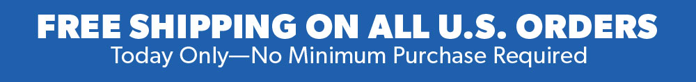 Free Shipping on U.S. Orders