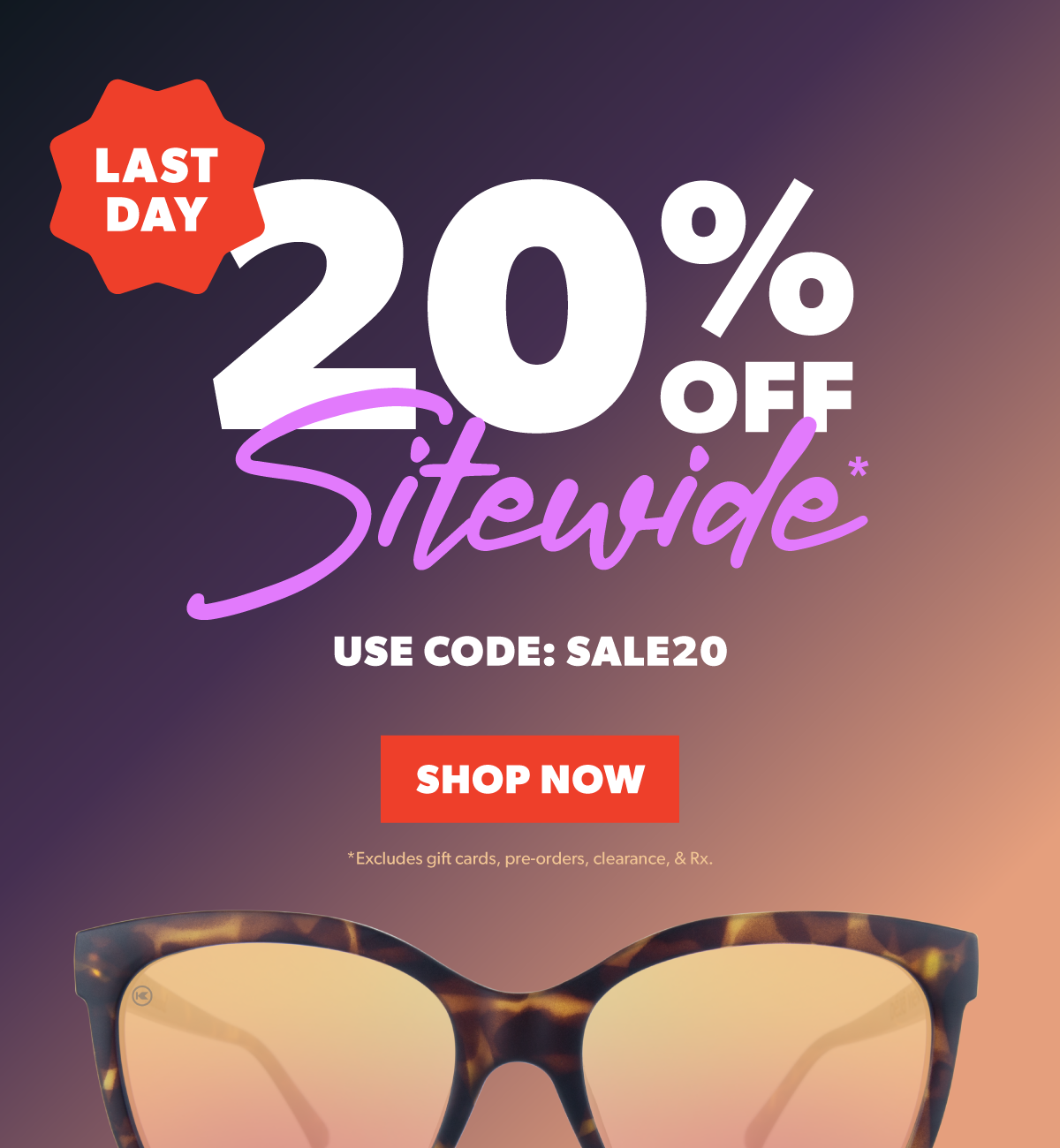20% OFF Sitewide