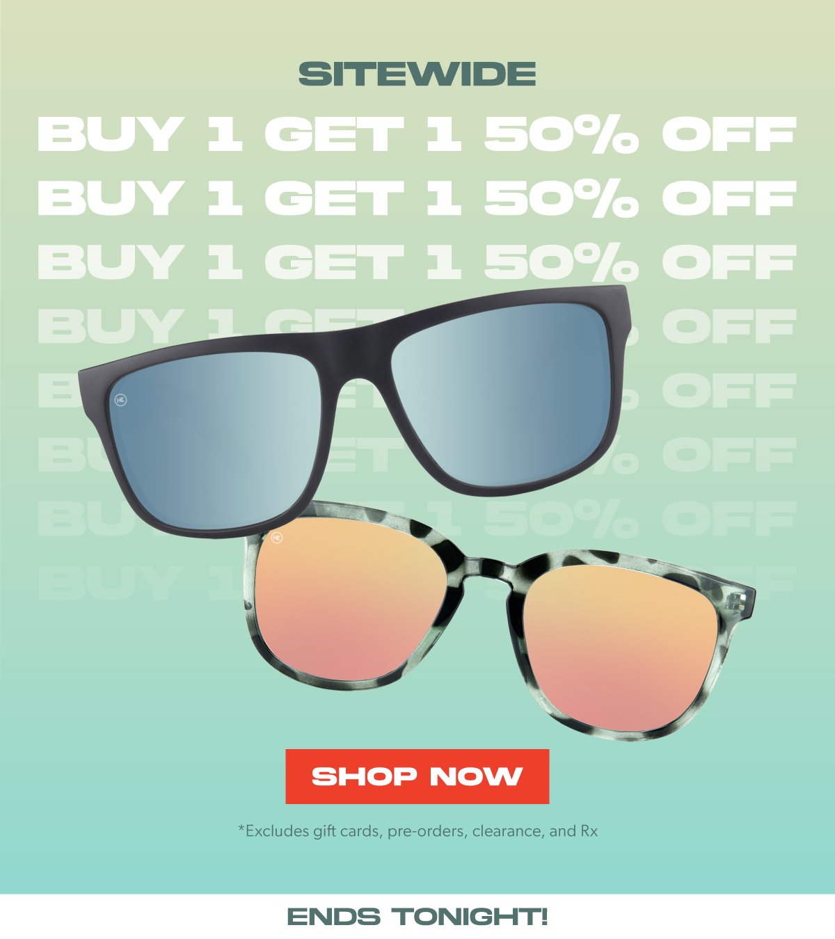 Buy 1, Get 1 50% OFF Sitewide