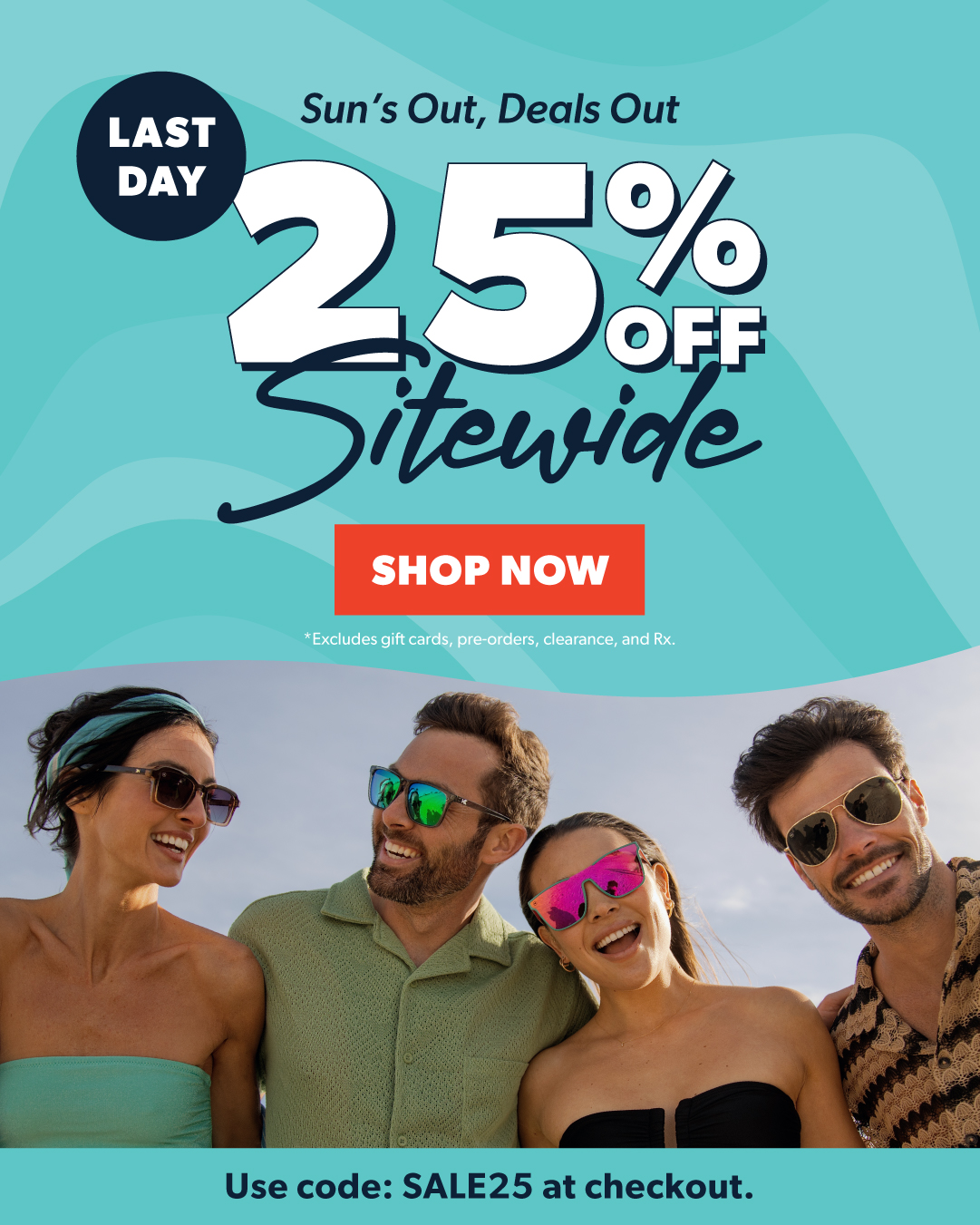 25% OFF Sitewide