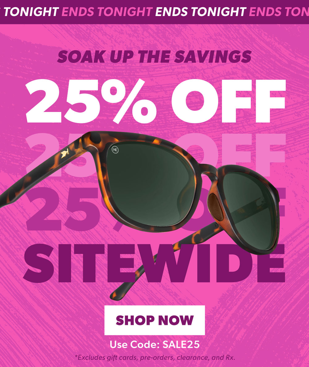 25% OFF Sitewide