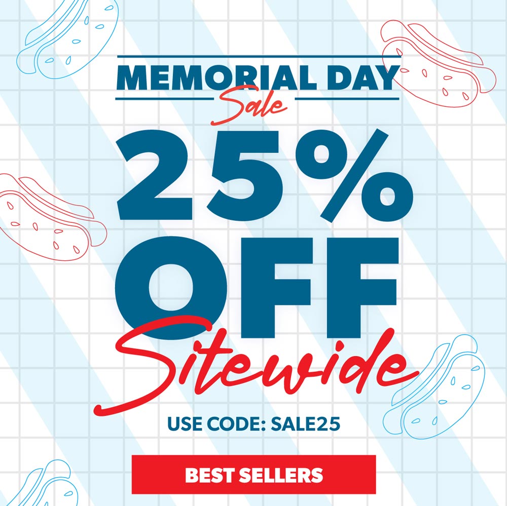 Memorial Day Sale - 25% OFF