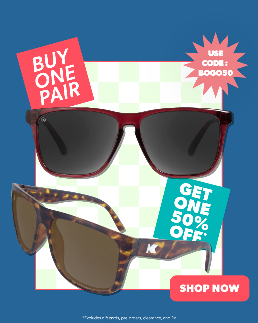Buy 1, Get 1 50% OFF Sitewide