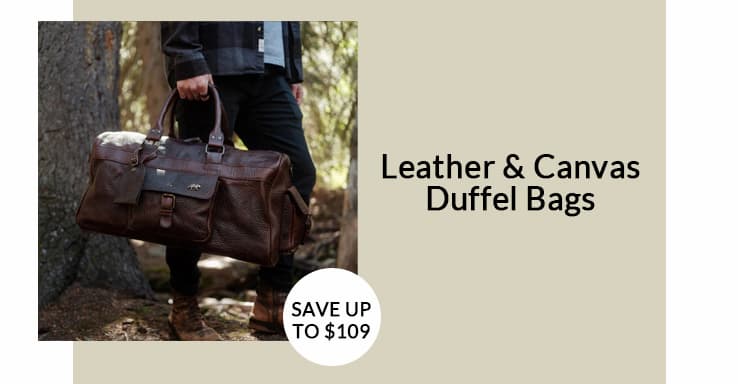 Leather & Canvas Duffel Bags