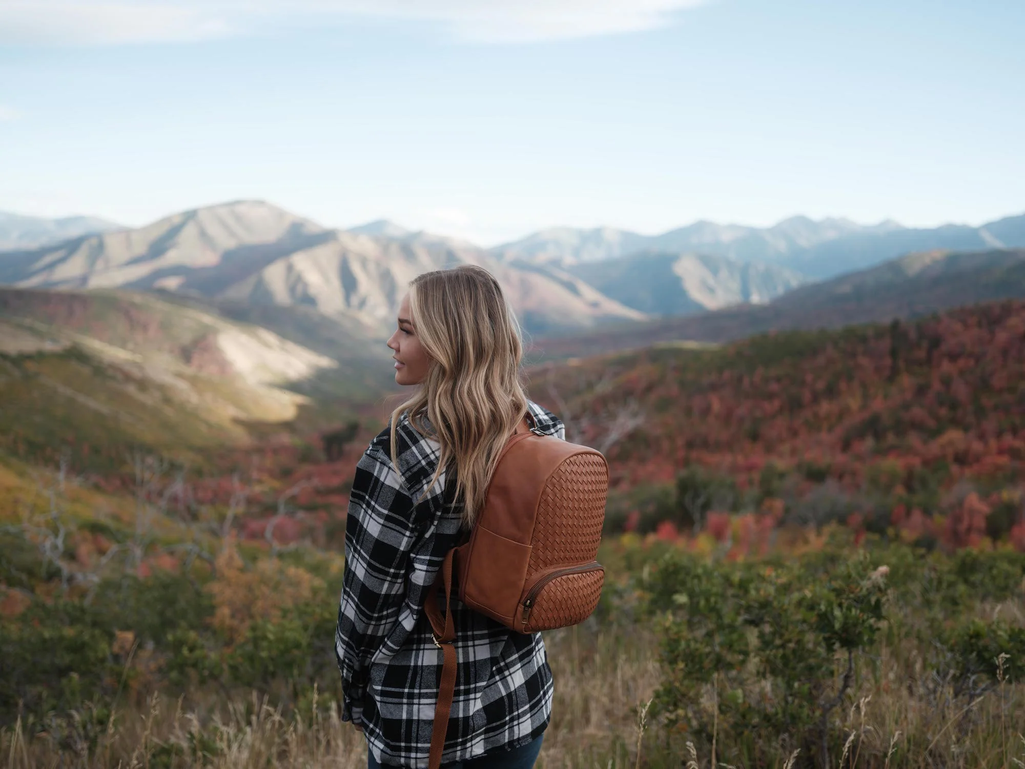 Image of Mini Woven Backpack