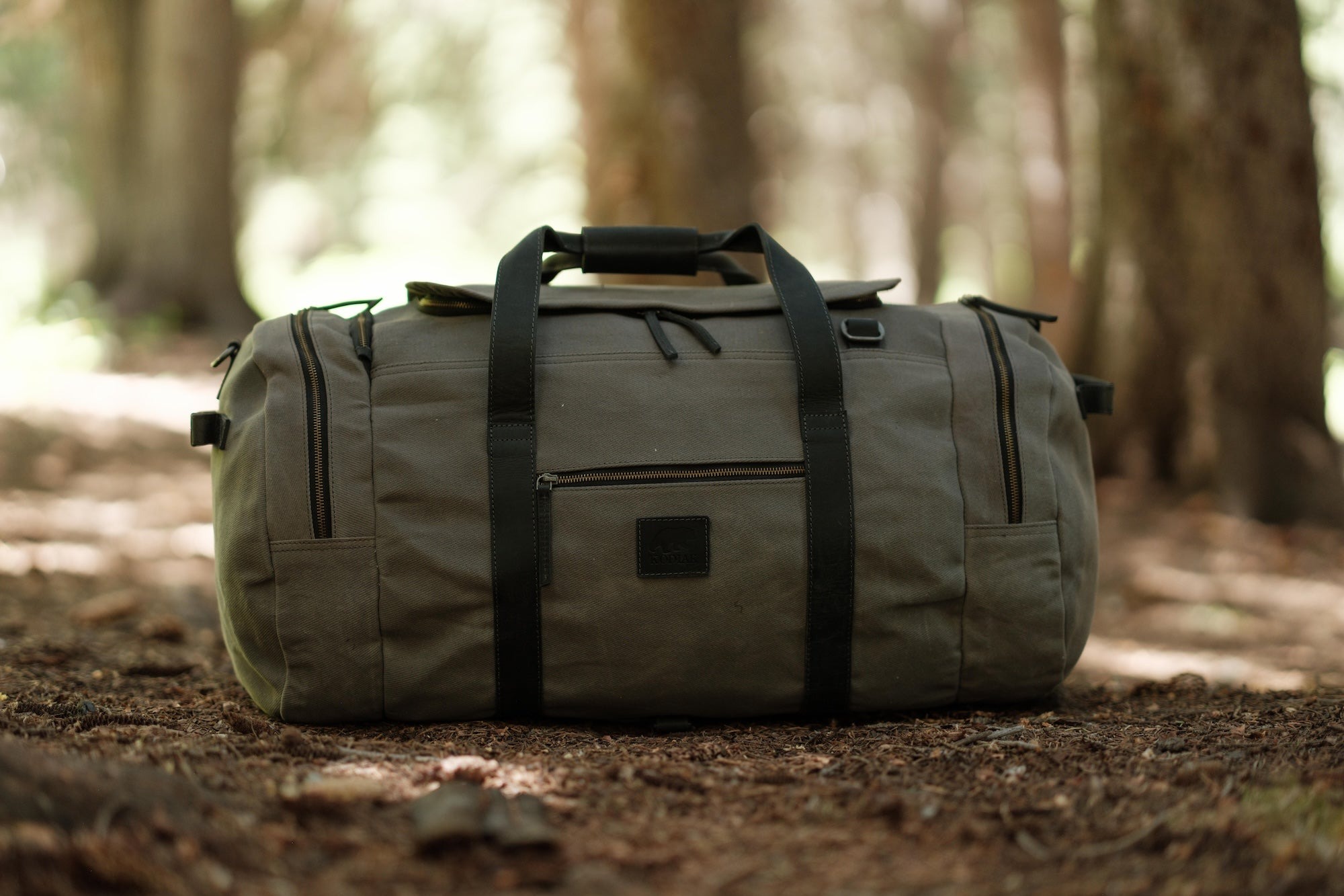 85L Nomad Canvas Duffel in Grey
