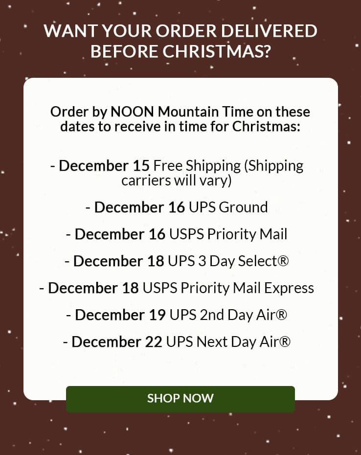 Get Christmas delivery