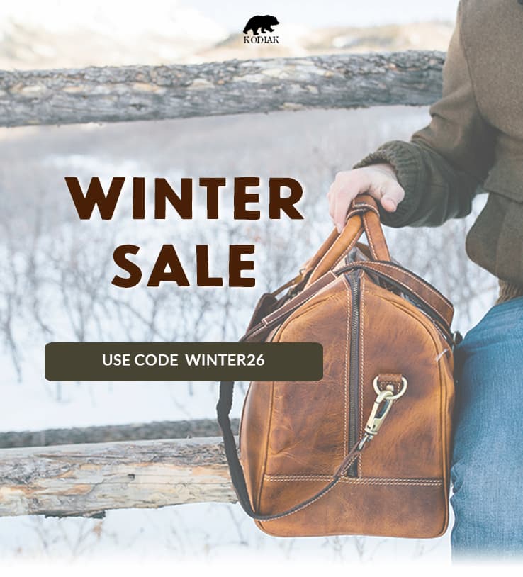 Explore winter deals on handcrafted leather & canvas gear