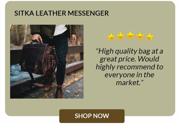 Sitka Leather Messenger 5-star review