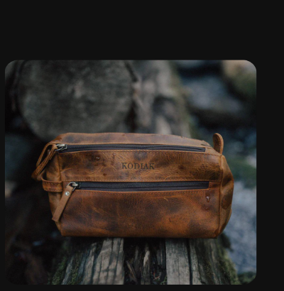 Leather Toiletry Bag
