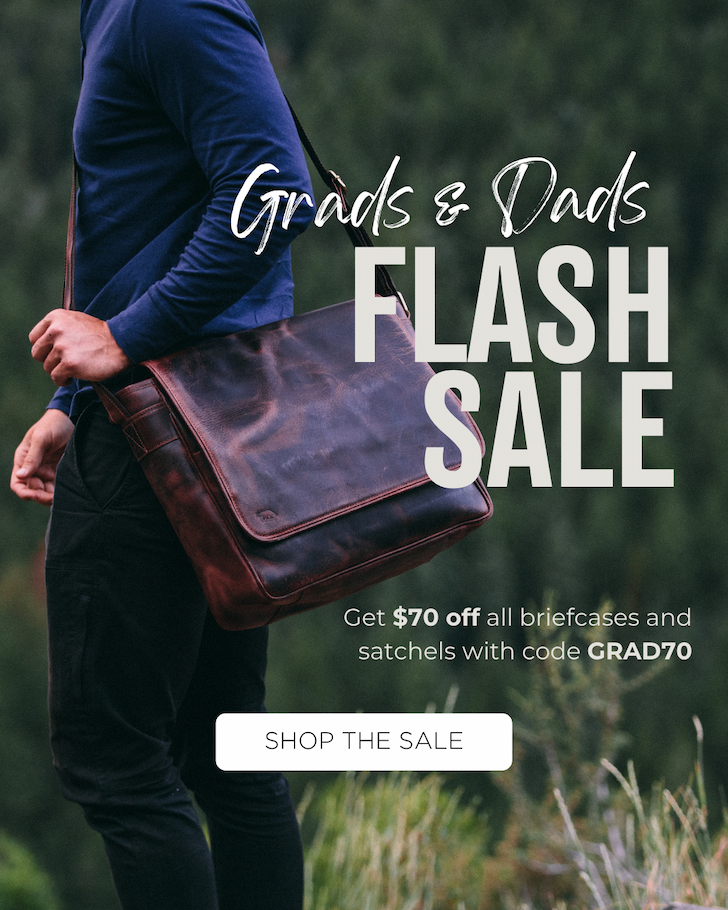 $70 off briefcases and messenger bags with code GRAD70