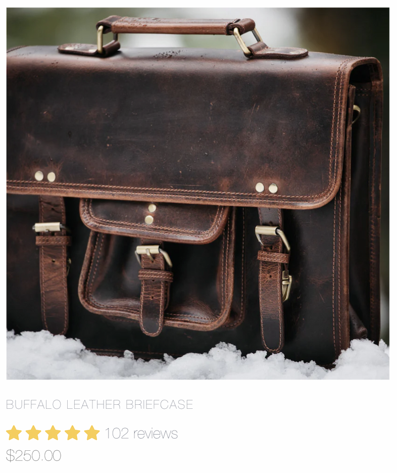 Buffalo Leather Breifcase