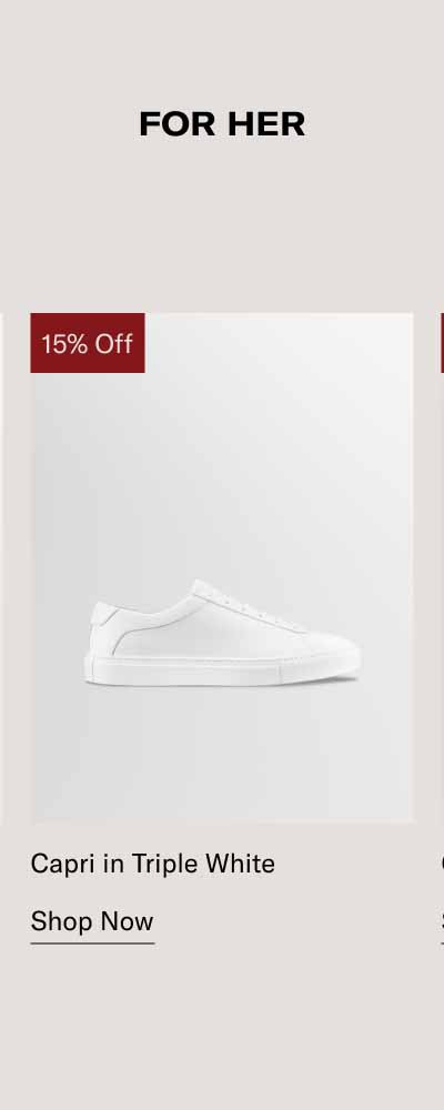 Capri in Triple White. Shop Now