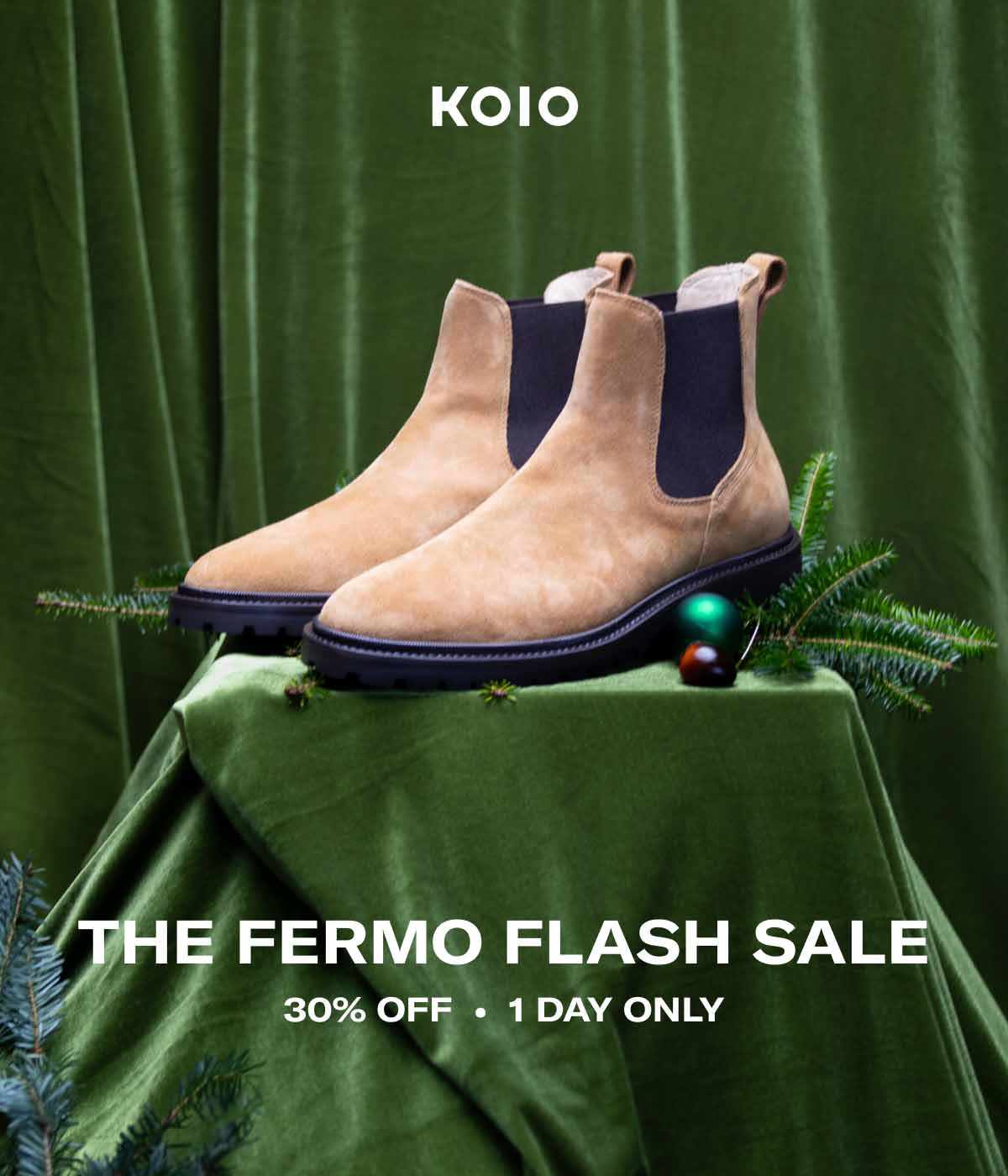 KOIO The Fermo Flash Sale 30% Off • 1 Day Only