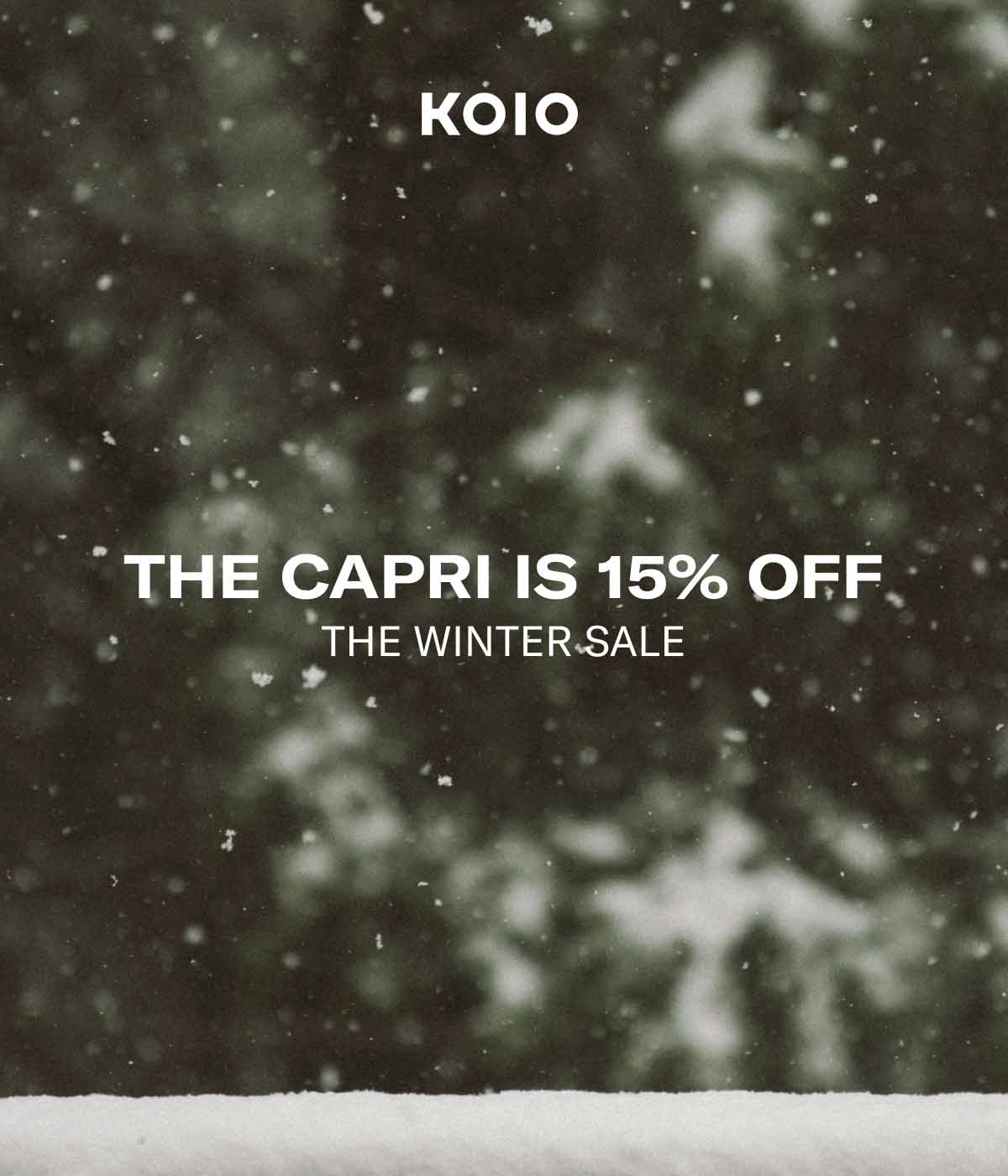 KOIO The Capri Is 15% Off The Winter Sale