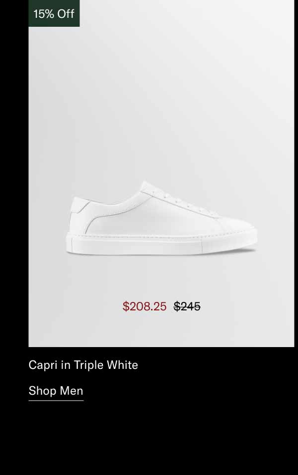 Capri in Triple White. Shop Now