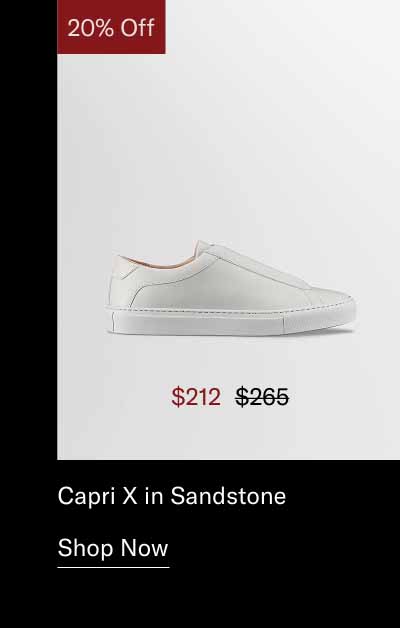 Capri X in Sandstone. Shop Now