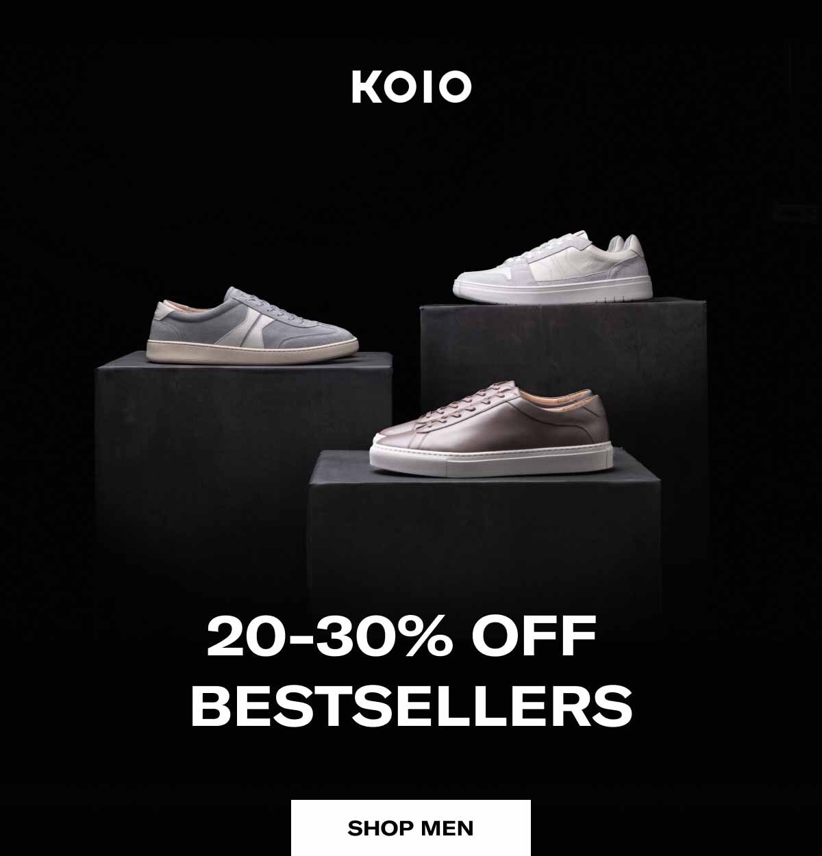 KOIO 20-30% off Bestsellers Shop Men