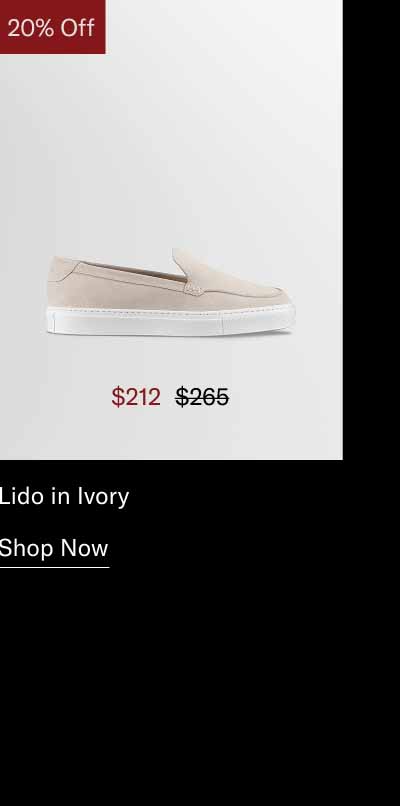 Lido in Ivory. Shop Now