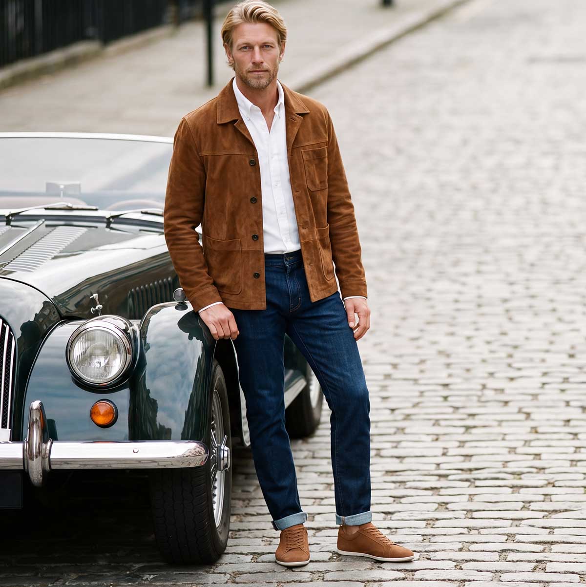 Precise Response, Unfiltered Connection THE PARMA IN COGNAC SUEDE  Our artisans translate legacy into modern form. Whether it is the streamlined Monza or the relaxed Lido, each silhouette serves as a testament to the master craftspeople who brought it to life. Design-forward footwear that honors the past while serving your modern wardrobe.  [SHOP THE PARMA]
