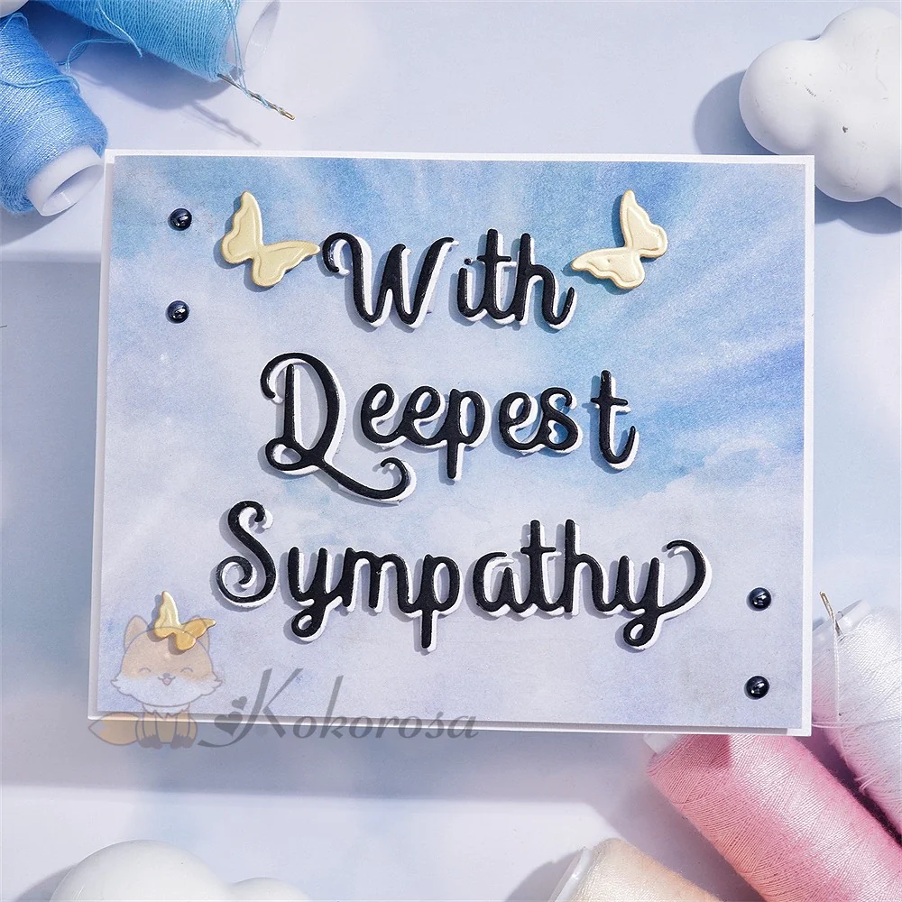 "With Deepest Sympathy" Word