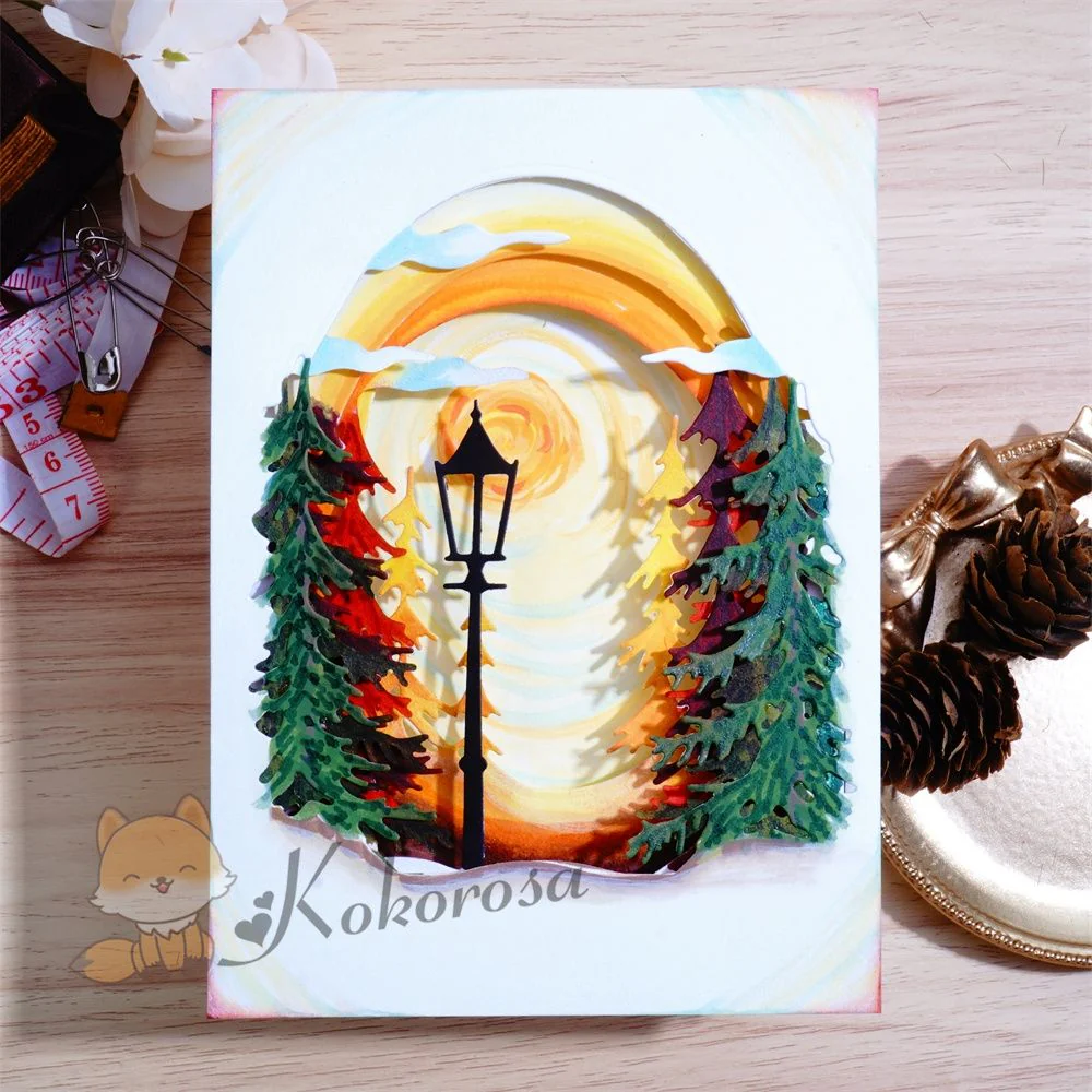 3Pcs Snowy Woods