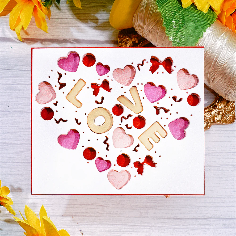 Hollow Heart "Love" Background Board