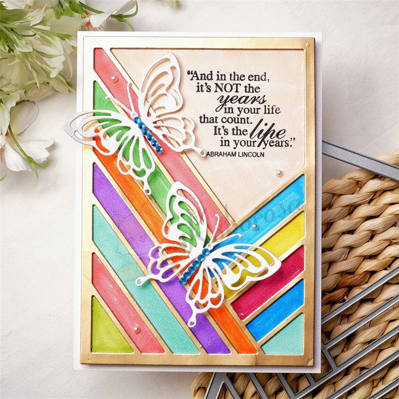 Splicing Rectangular & Butterfly Background Board