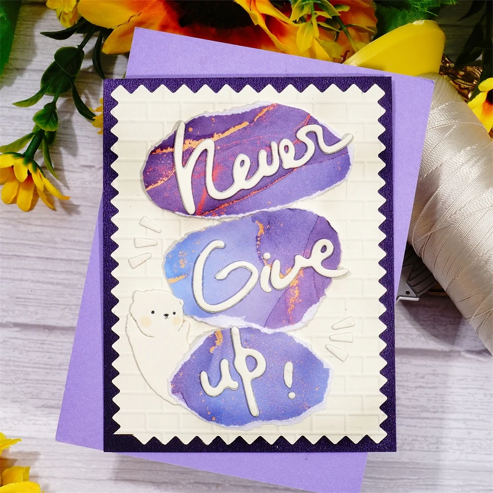 "Never Give Up" Word