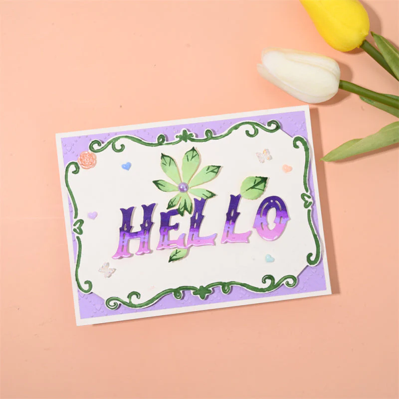 Hello English Words and Plants