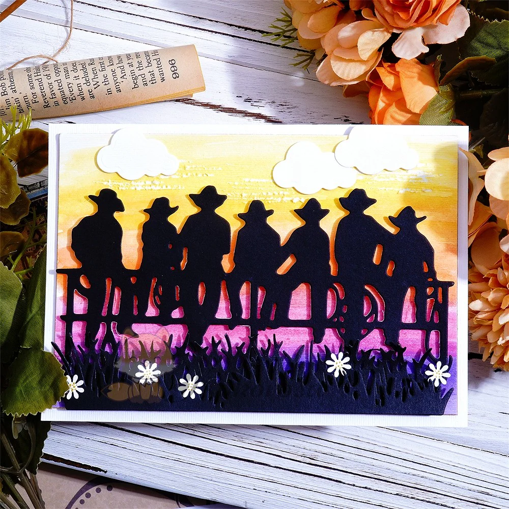 Row of Cowboys