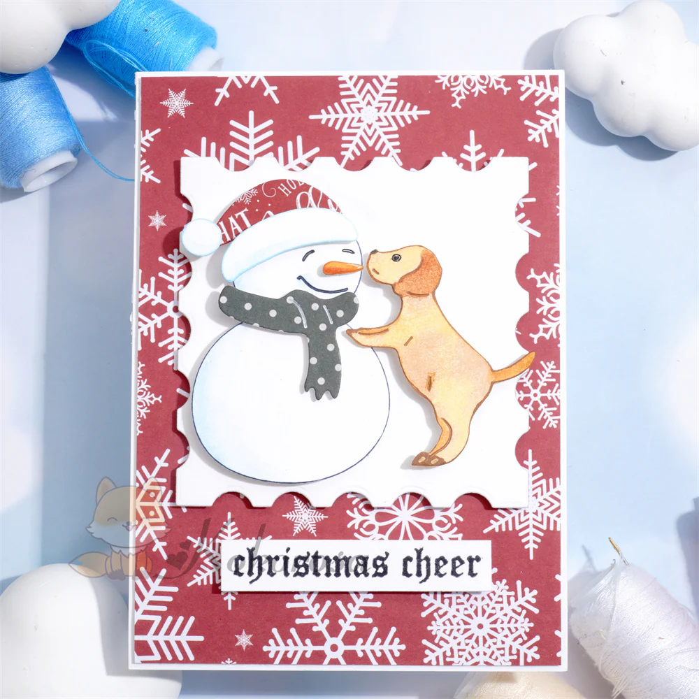 Snowman and Dog