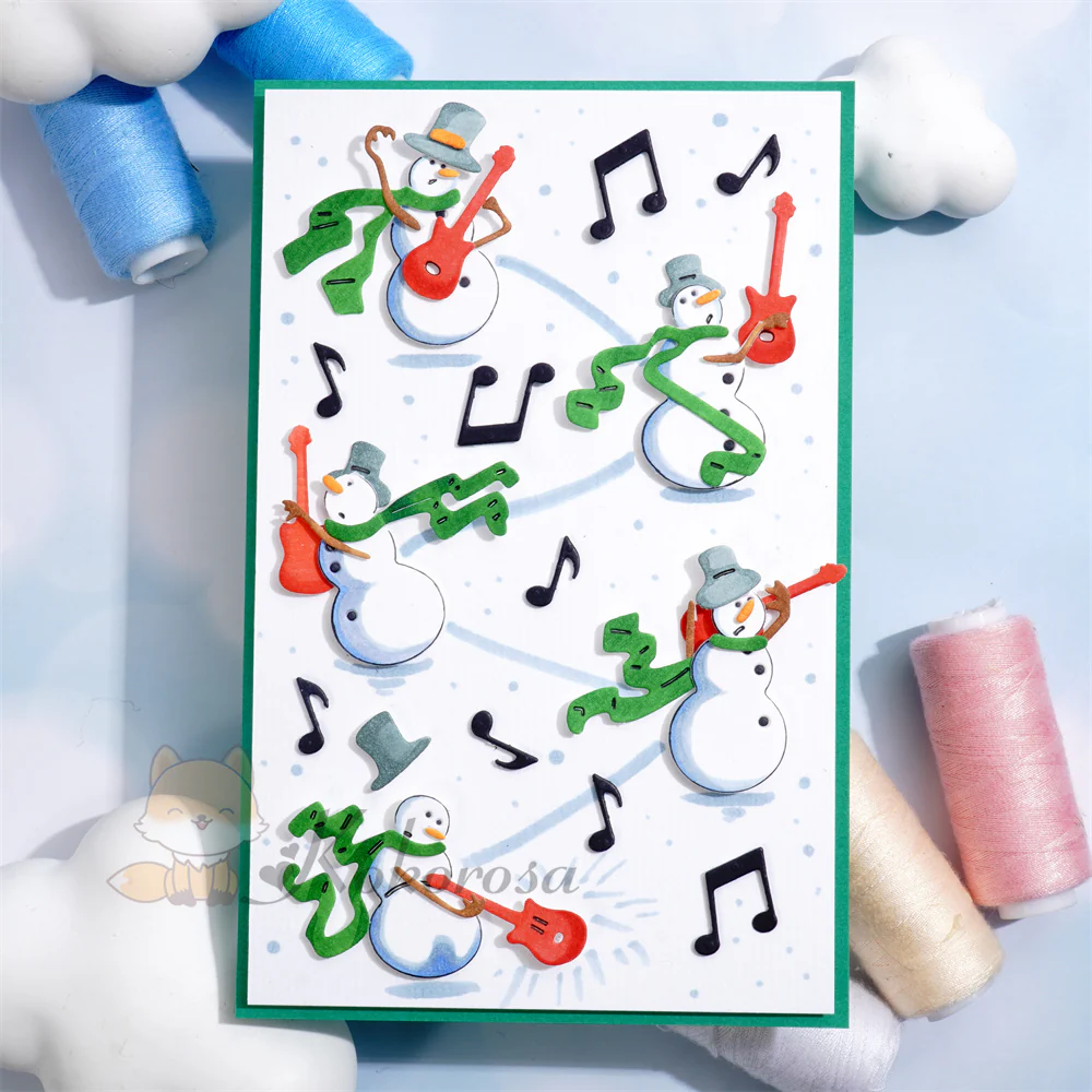 Snowman Playing Guitar