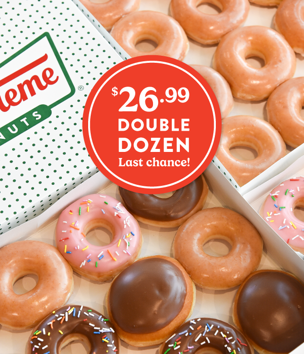 Enjoy a $26.99 Double Dozen! Ends today.