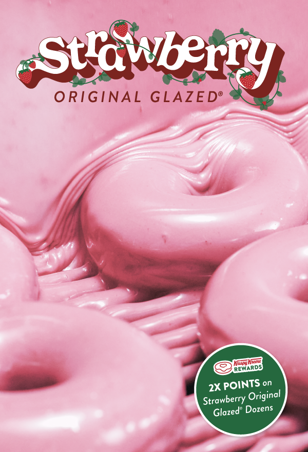 Our iconic Strawberry Original Glazed® Doughnut is back for a short time.