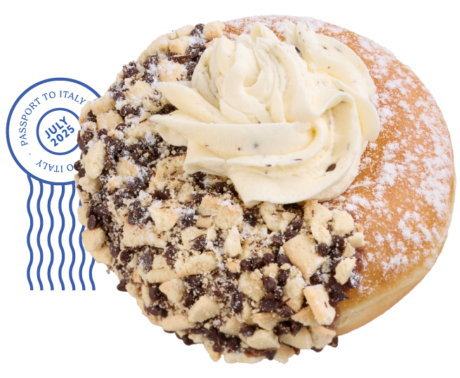 Try the NEW Passport to Italy doughnuts today.