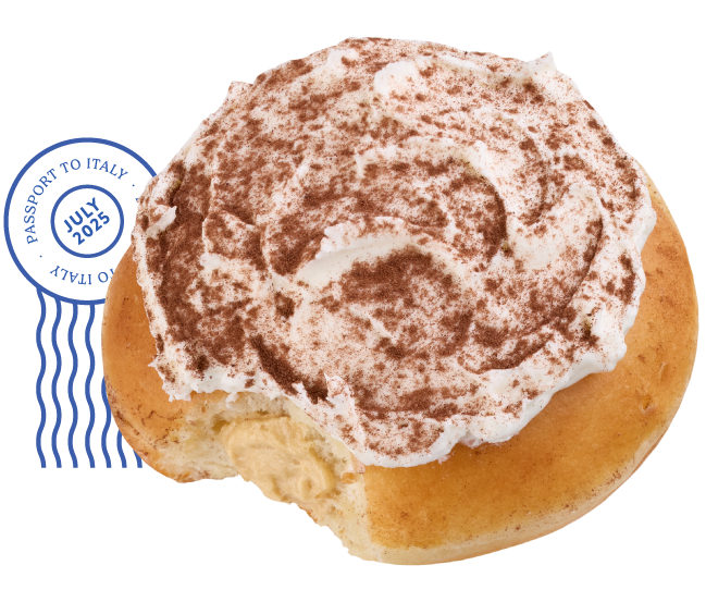 Try the NEW Passport to Italy doughnuts today.