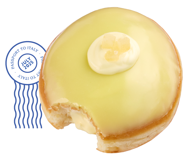 Try the NEW Passport to Italy doughnuts today.