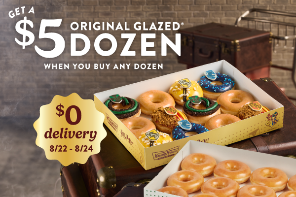 Enjoy a $5 Original Glazed® Dozen when you buy a dozen. This weekend only!