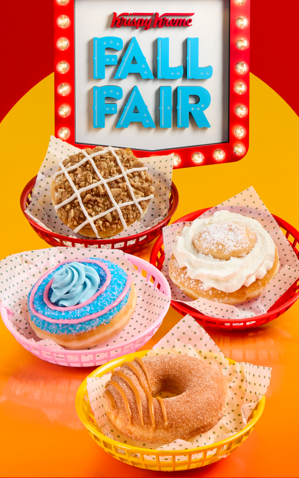 Step right up to our Fall Fair Doughnut Collection! Here for a limited time.