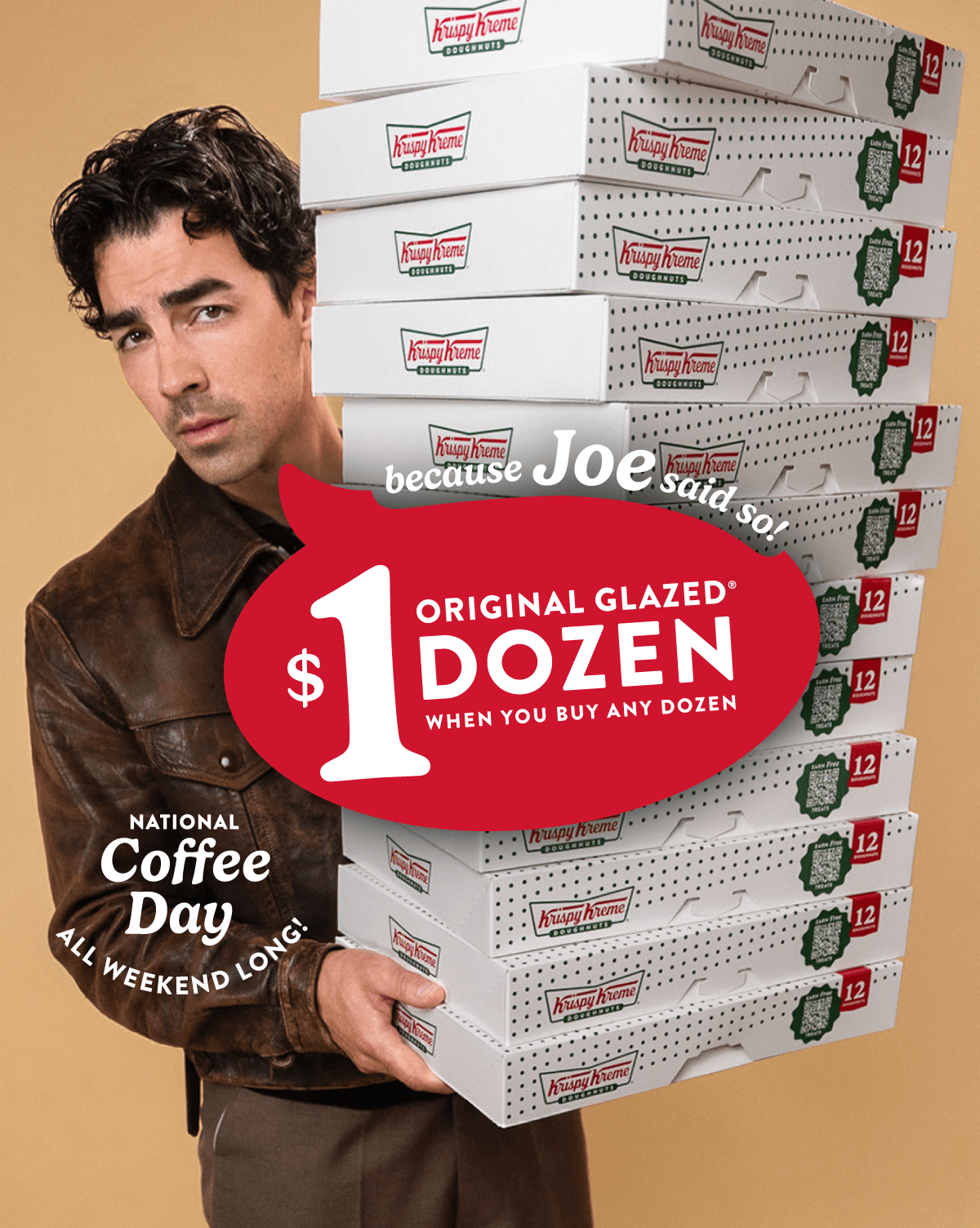 Enjoy a $1 Original Glazed® Dozen when you buy a dozen this weekend.