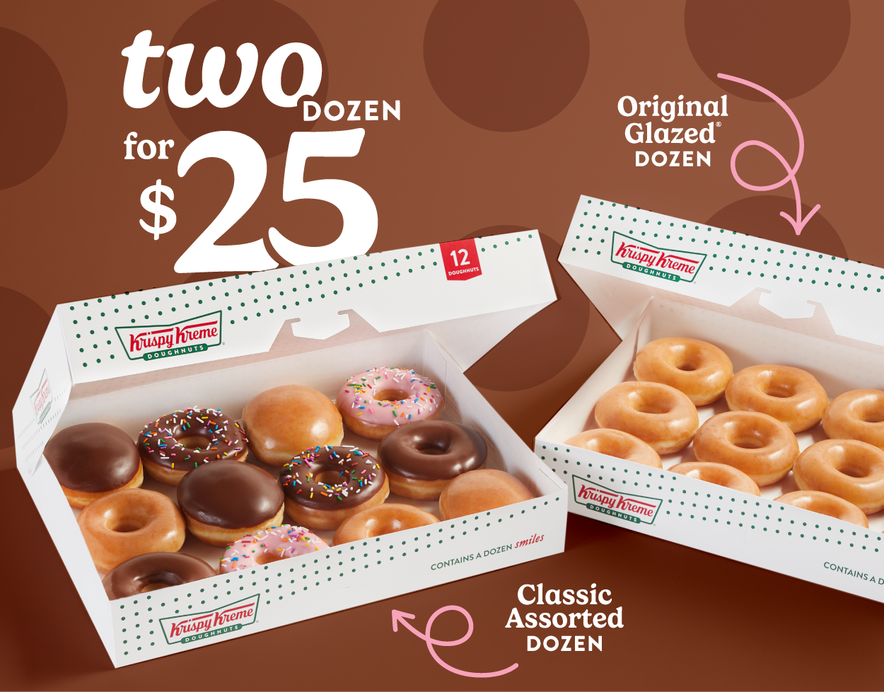 Enjoy Two Dozen for only $25 today & tomorrow!