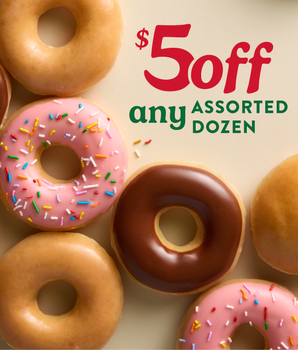 Enjoy $5 off an Assorted Dozen!