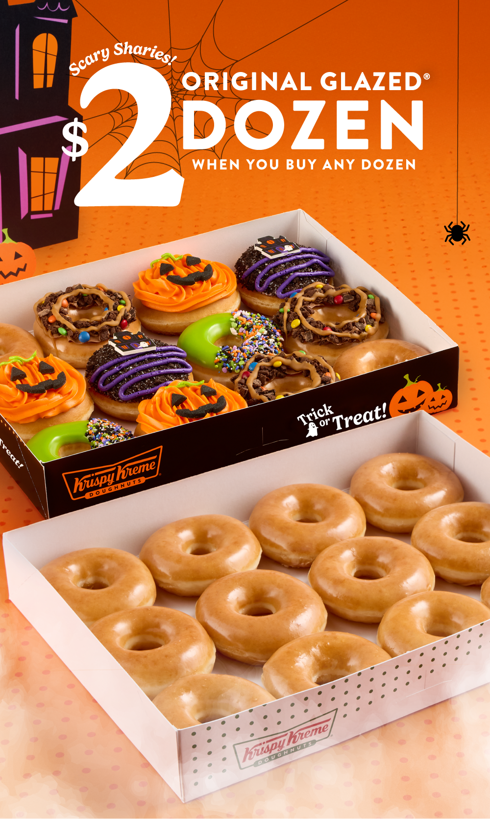Enjoy a $2 Original Glazed® Dozen when you buy any dozen. This weekend only!