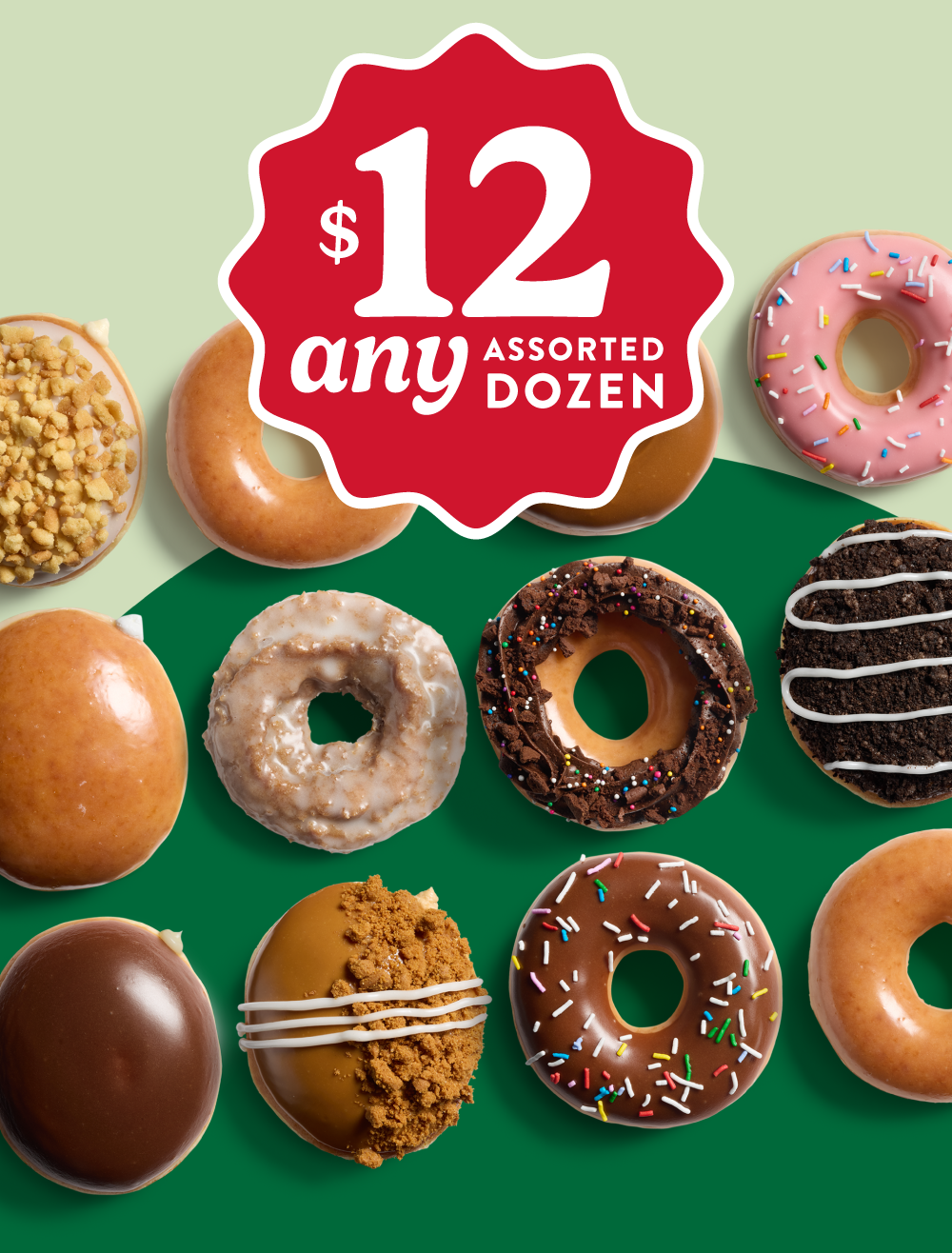 Enjoy Any Assorted Dozen for only $12 through Sunday, 11/16!